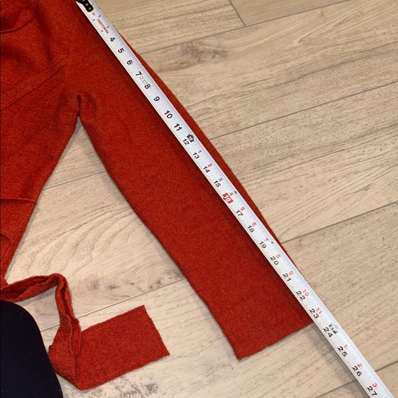 Anthropologie Rosie Neira S Boiled Wool Wrap Jacket Sweater Coat HoodedCardigan - Picture 14 of 14